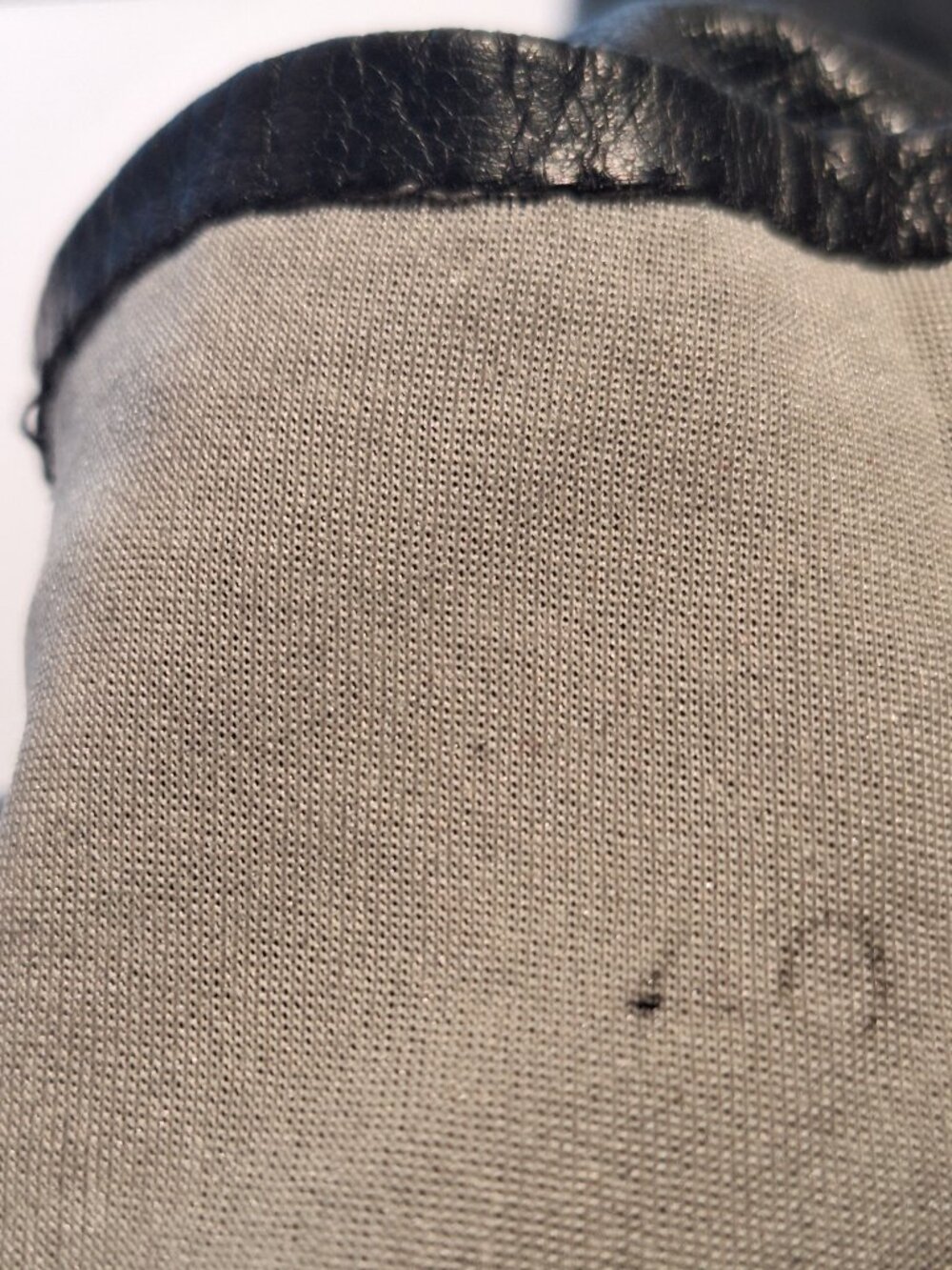 Black Leather Gloves Made in France Size 7 - Picture 16 of 16